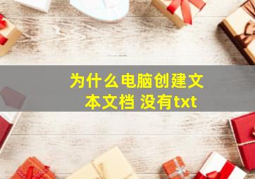 为什么电脑创建文本文档 没有txt